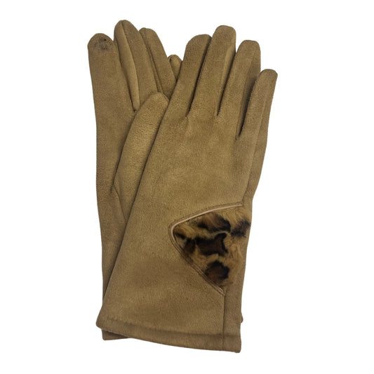 Suede Cheetah Glove