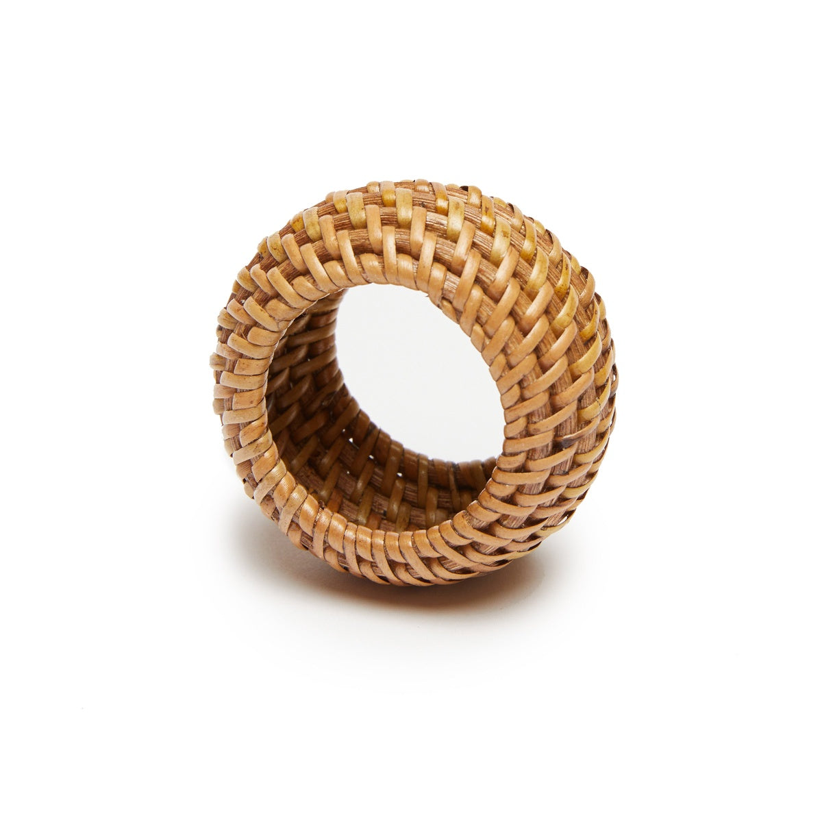  Caravan Eclipse Napkin Rings, Set of 4 - Natural - Bonton