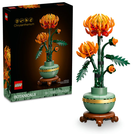 LEGO® Icons Chrysanthemum Flower Decor Building Set 10368