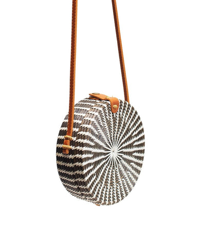 Ata Bali - Small Crossbody - Black/White / One Size