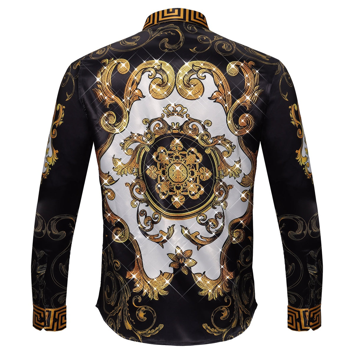  Rich Life Rhinestone Shirt BLACK - BLACK - Bonton