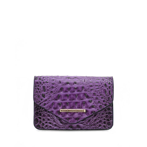 Vanta Solid Croc Saddle Bag
