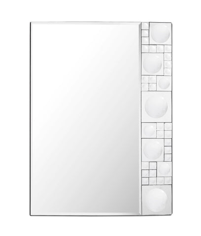 Bubbles Geometric Beveled Accent Mirror