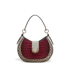 Jain Croc-Embossed Shoulder Bag