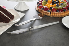 Connoisseur Laguiole 2-Piece Cake and Pie Server Set With Pearl White Handles