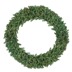 Pre-Lit Deluxe Windsor Pine Artificial Christmas Wreath - 72" - Clear Lights