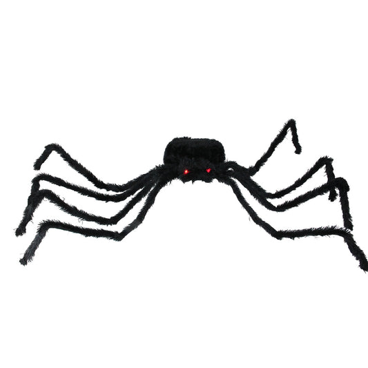 Lighted Spider Eyes Halloween Decoration - 44" - Black - Red Lights