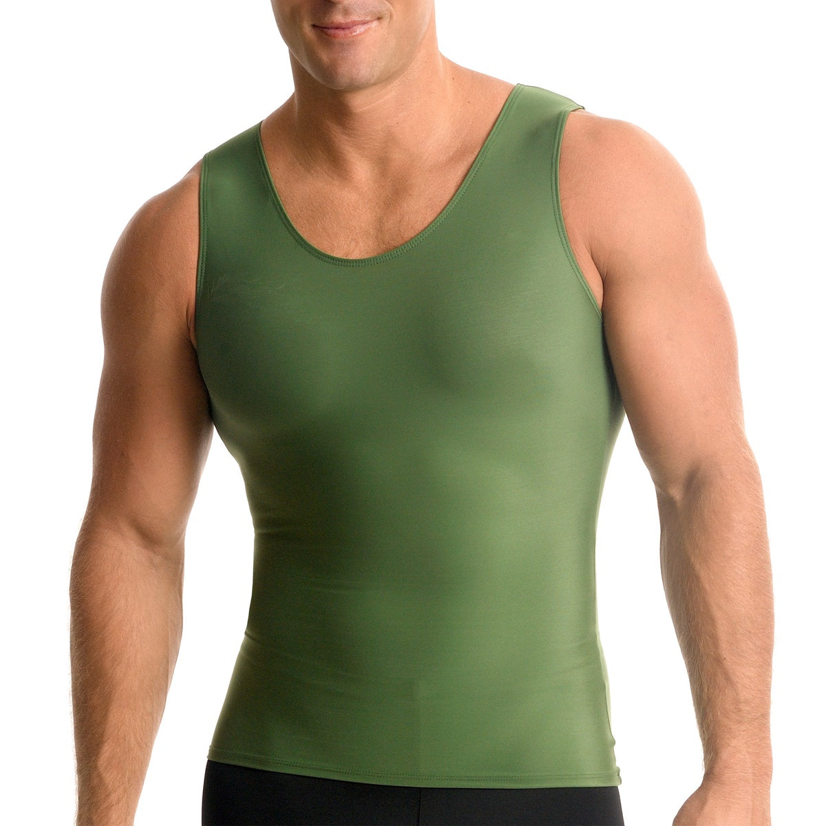  InstantFigure Insta Slim USA Activewear Compression Muscle Tank MA0001 - Gunmetal - Bonton