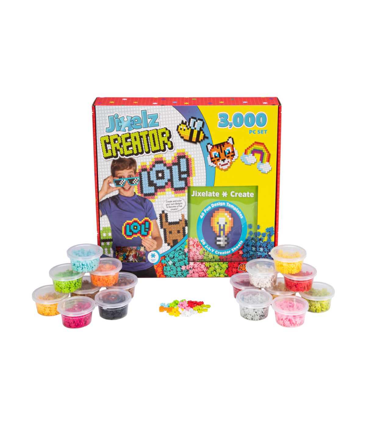  Jixelz Creator Set: 3000 Pcs Multi - Multi - Bonton