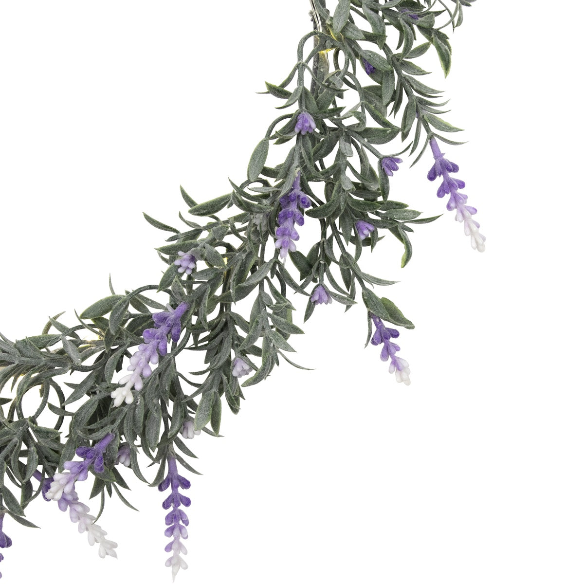  Northlight Pre-Lit Battery Operated Purple Ombre Lavender Spring Wreath- 16