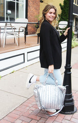 The Rebecca Tote Silver