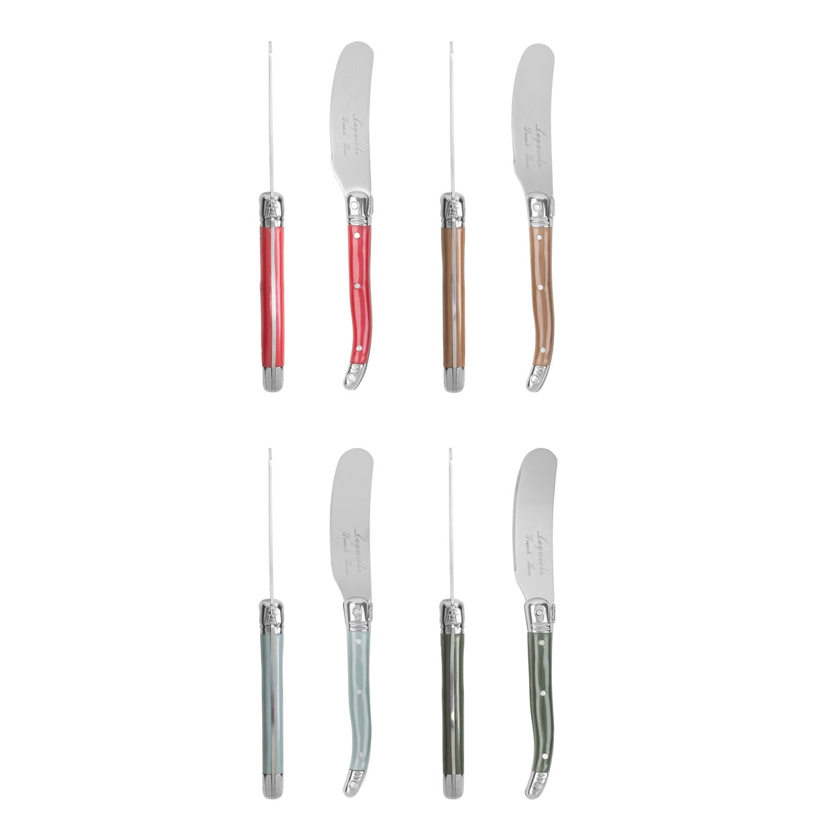  French Home French Home 8-Piece Laguiole Spreader Set - Holly Berry - Default Title - Bonton