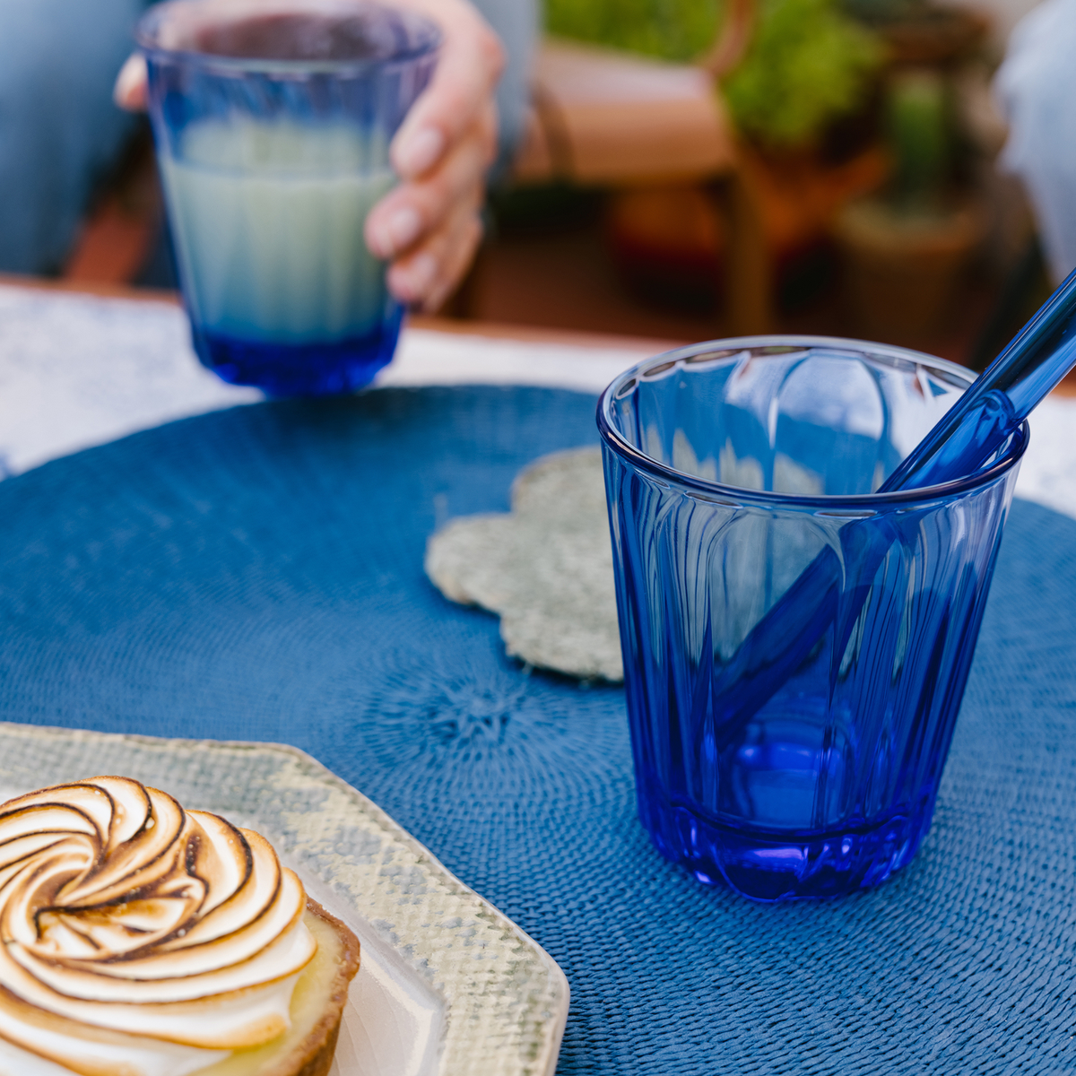  La Rochere ONDE Collection Tumbler Set/6 - Cobalt Blue - Bonton