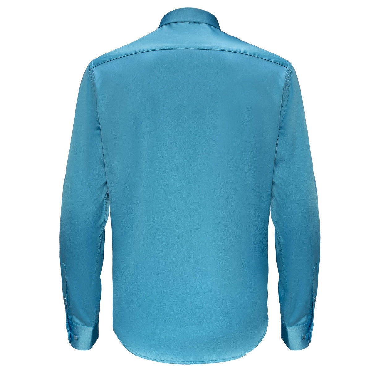  Barocco Barocco Luxe Satin Stretch Shirt AQUA - AQUA - Bonton