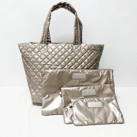 The Carly Trio Wristlet Champagne 3/15 Ship Date
