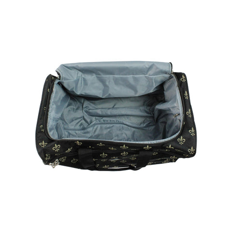 American Flyer Fleur De Lis Wheeled Duffel