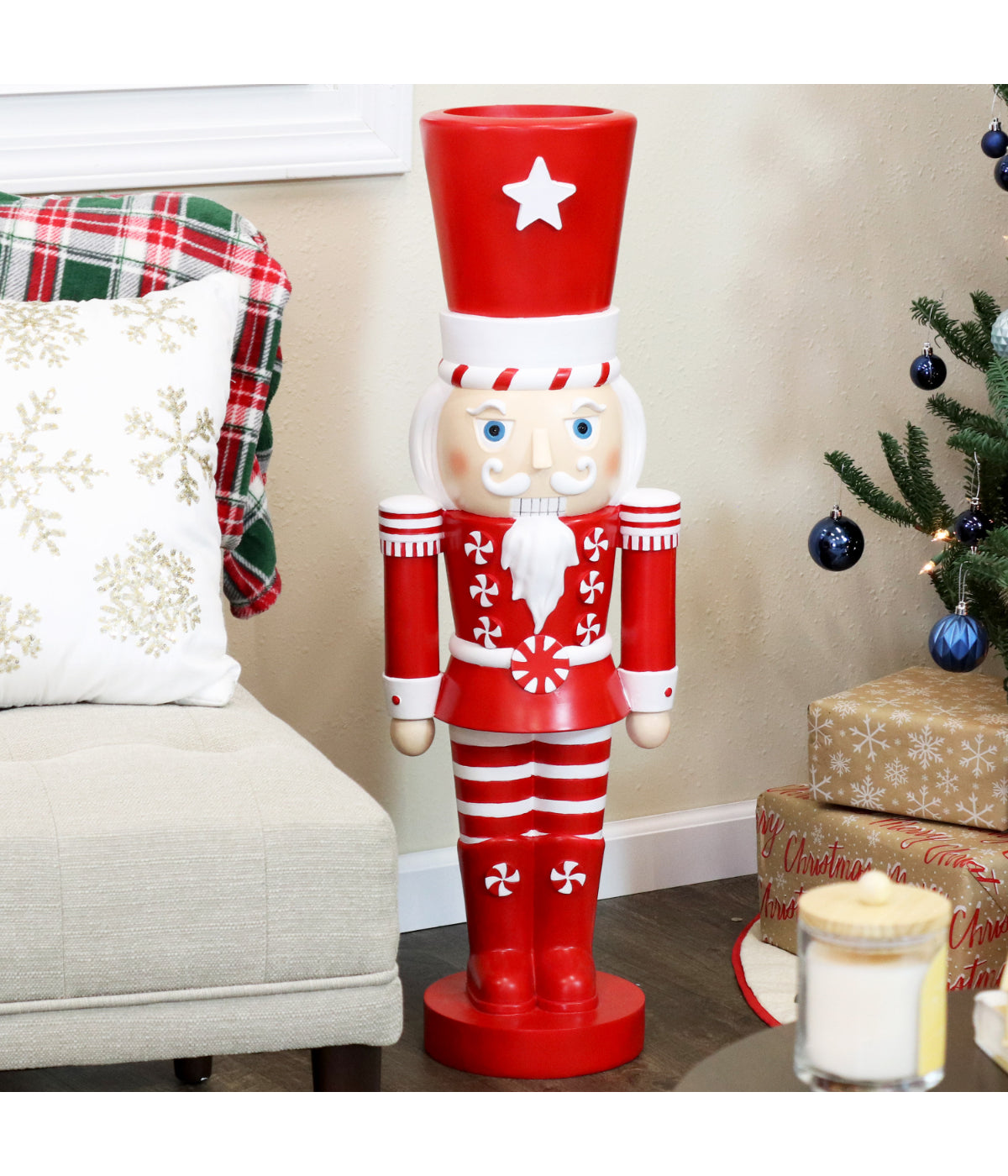  Sunnydaze Decor Alfonso the Noble Large Indoor/Outdoor Christmas Nutcracker Statue - Red - Bonton