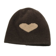 COLOR BLOCK HAT WITH HEART