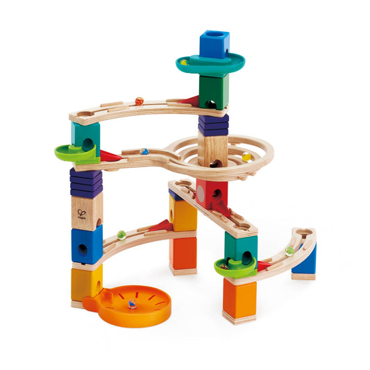 Quadrilla Wooden Cliffhanger Marble Run Building Set