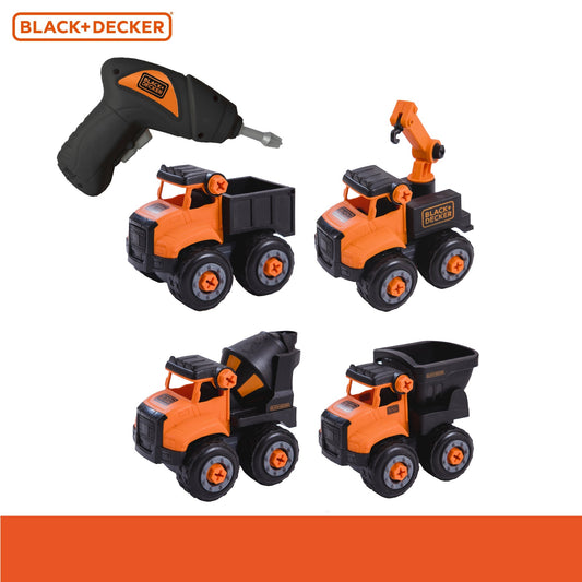 Black and Decker Take Apart Mini Construction Trucks Set