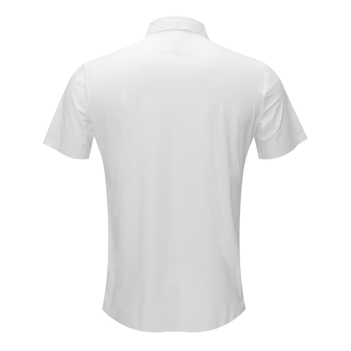  Barocco Soft Whispers Short Sleeve Button-Up Shirt - WHITE - WHITE - Bonton