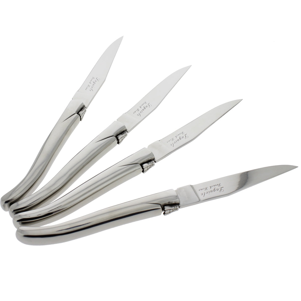  French Home Set of 4 Laguiole Connoisseur Stainless Steel Steak Knives - Default Title - Bonton