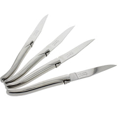 Set of 4 Laguiole Connoisseur Stainless Steel Steak Knives