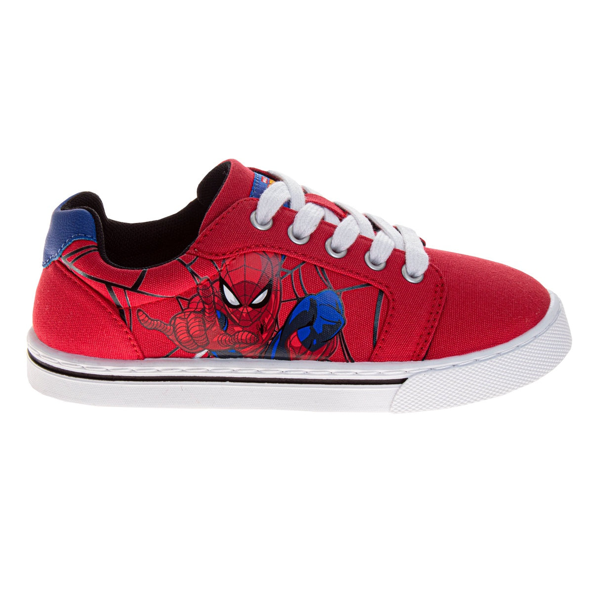  Josmo Marvel Spider-Man Boys Lace-Up Canvas Sneakers - 12 - Bonton