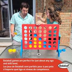 Bolaball Giant 4 in a Row Connect Game - Indoor/Outdoor Yard Game for Kids & Adults