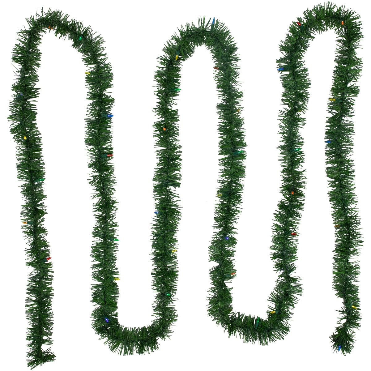  Northlight Pre-Lit LED Battery Operated Pine Artificial Christmas Garland - 18' X 3