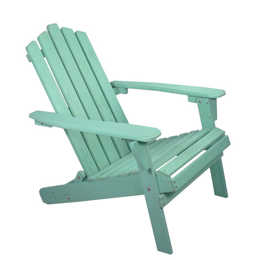 36" Green Classic Folding Wooden Adirondack Chair