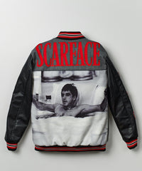 Scarface the World Varsity Jacket - Black and Grey