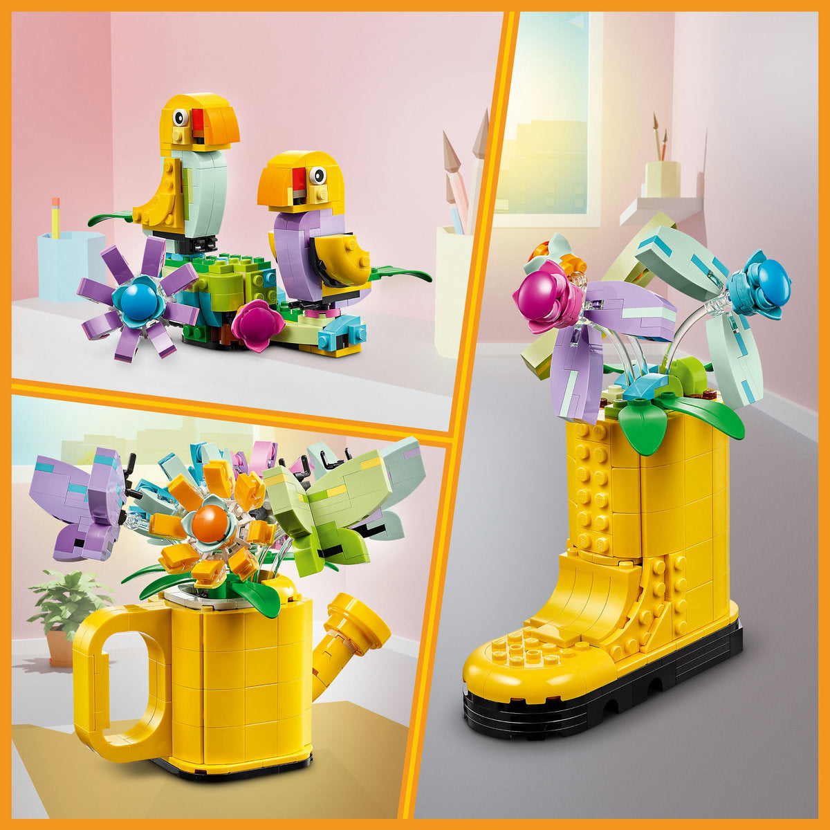  LEGO LEGO® Creator Flowers in Watering Can 3in1 Toy 31149 - Nature and Animals - Bonton