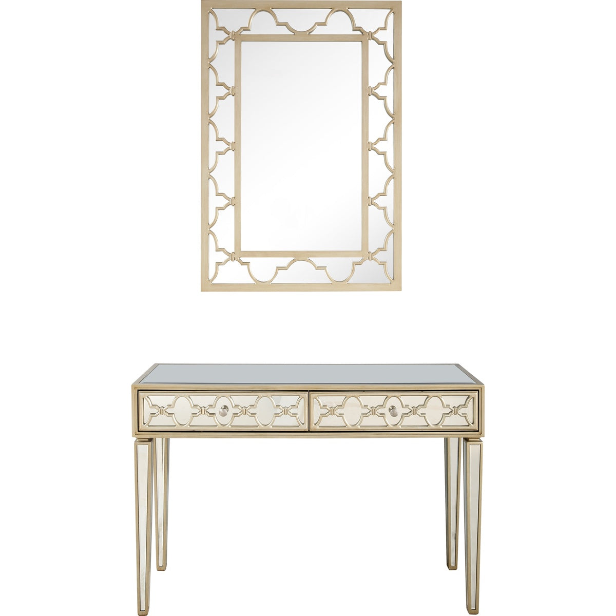  Arielle Wall Mirror and Console - Mirror - Bonton