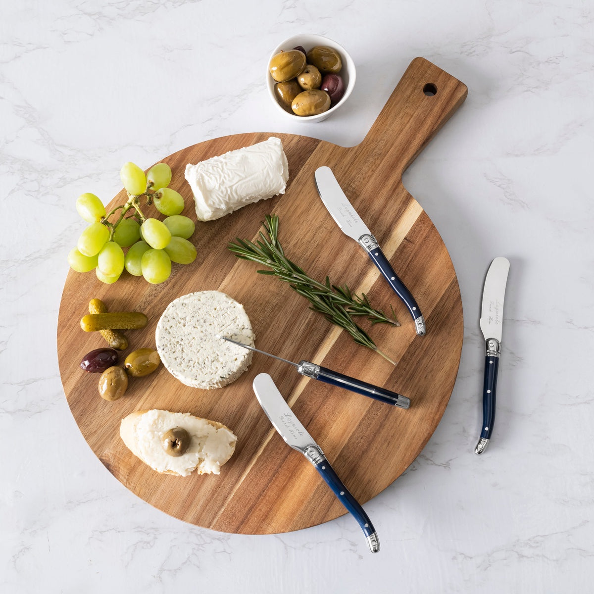  French Home French Home Laguiole Set of 8 Spreaders With Navy Handles - Default Title - Bonton