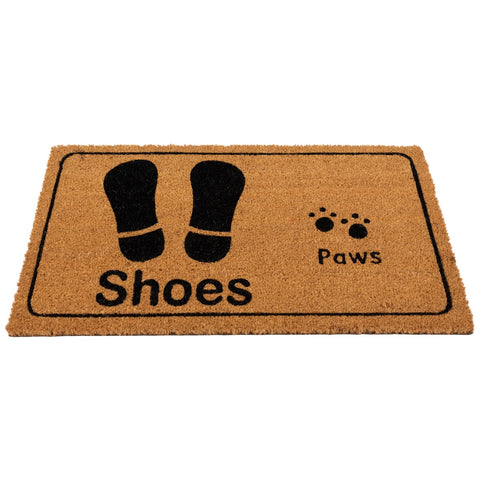 Shoe Prints and Paw Prints Doormat 18" X 30"