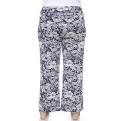 Plus Size Floral Paisley Palazzo Pants