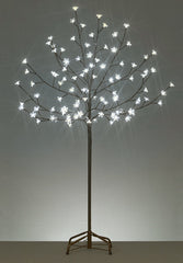 6' Pre-Lit Slim LED Lighted Cherry Blossom Artificial Tree - Pure White Lights