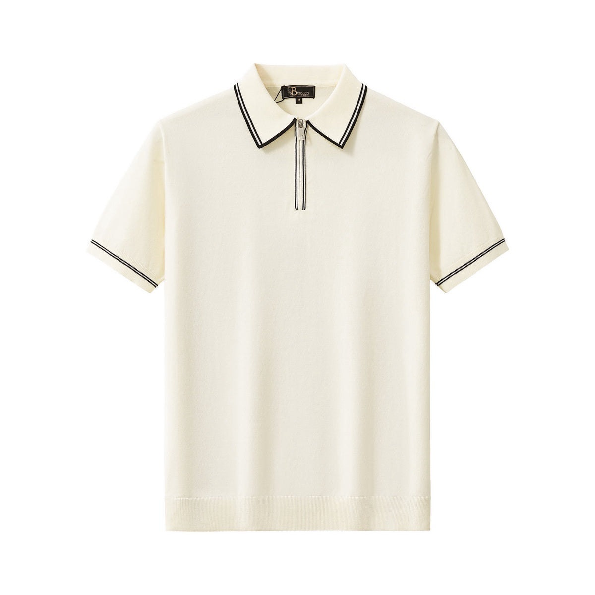  Barocco Urban Pulse Zip Polo IVORY - IVORY - Bonton
