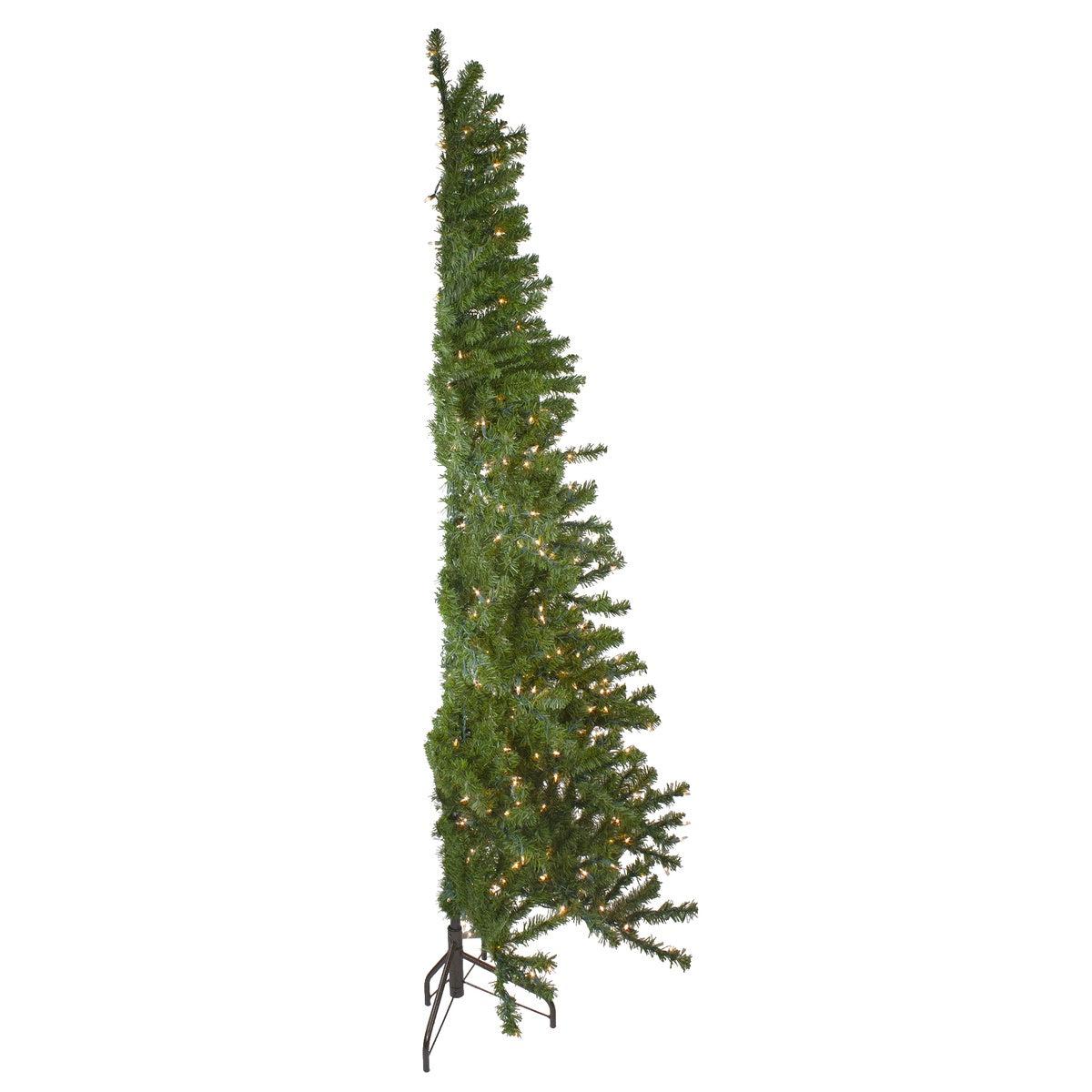  Northlight 7.5' Pre-Lit Medium Canadian Pine Artificial Christmas Wall Tree - Clear Lights - Default Title - Bonton