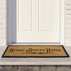 Natural Coir Rectangular "Home Sweet Home" Doormat 16" X 48"