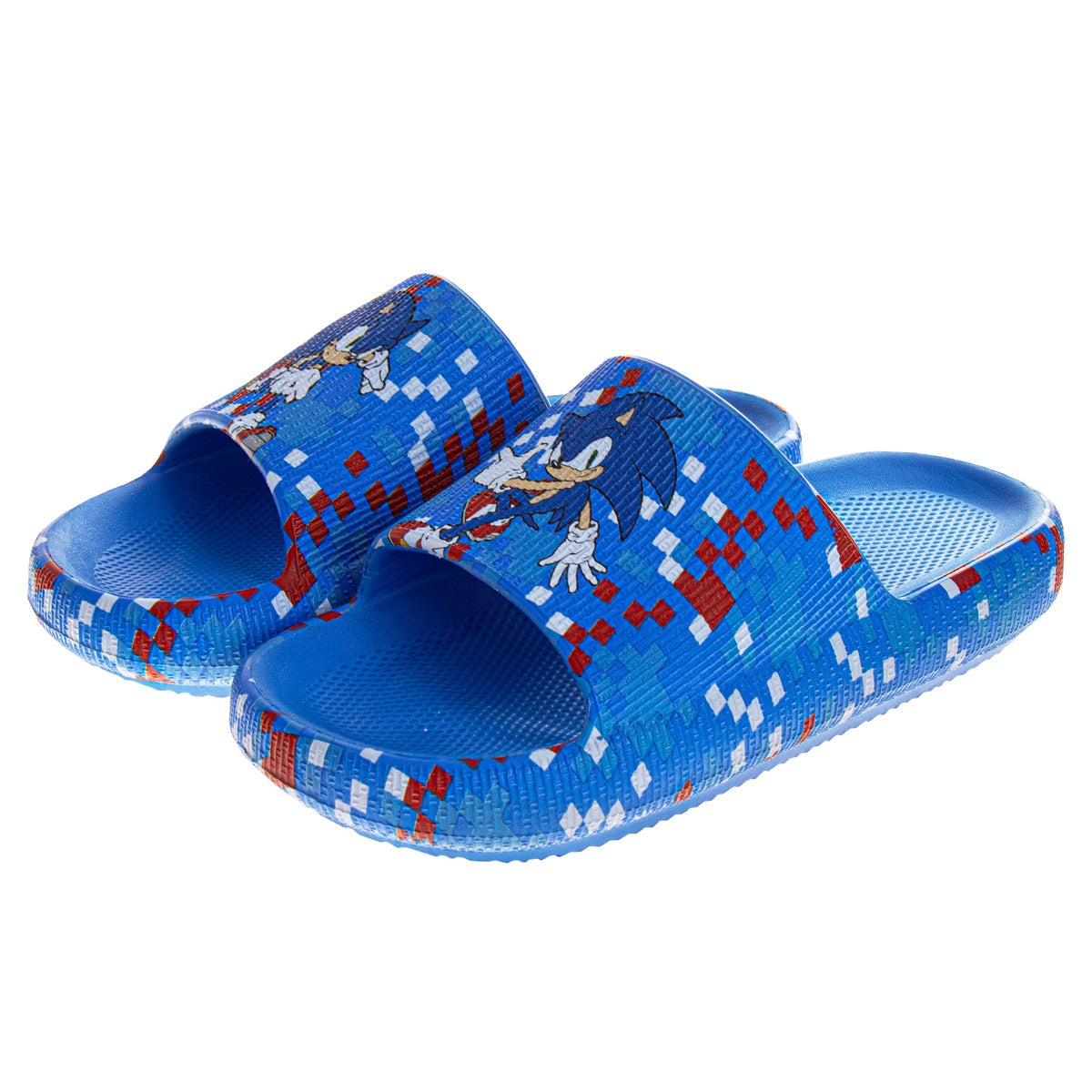  Josmo Sonic the Hedgehog Boys' Slip on Slides - 13 - Bonton