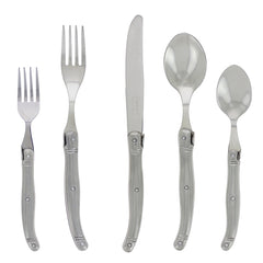 Laguiole 20 Piece Stainless Steel Flatware Set, Service for 4, Stainless Steel Handles