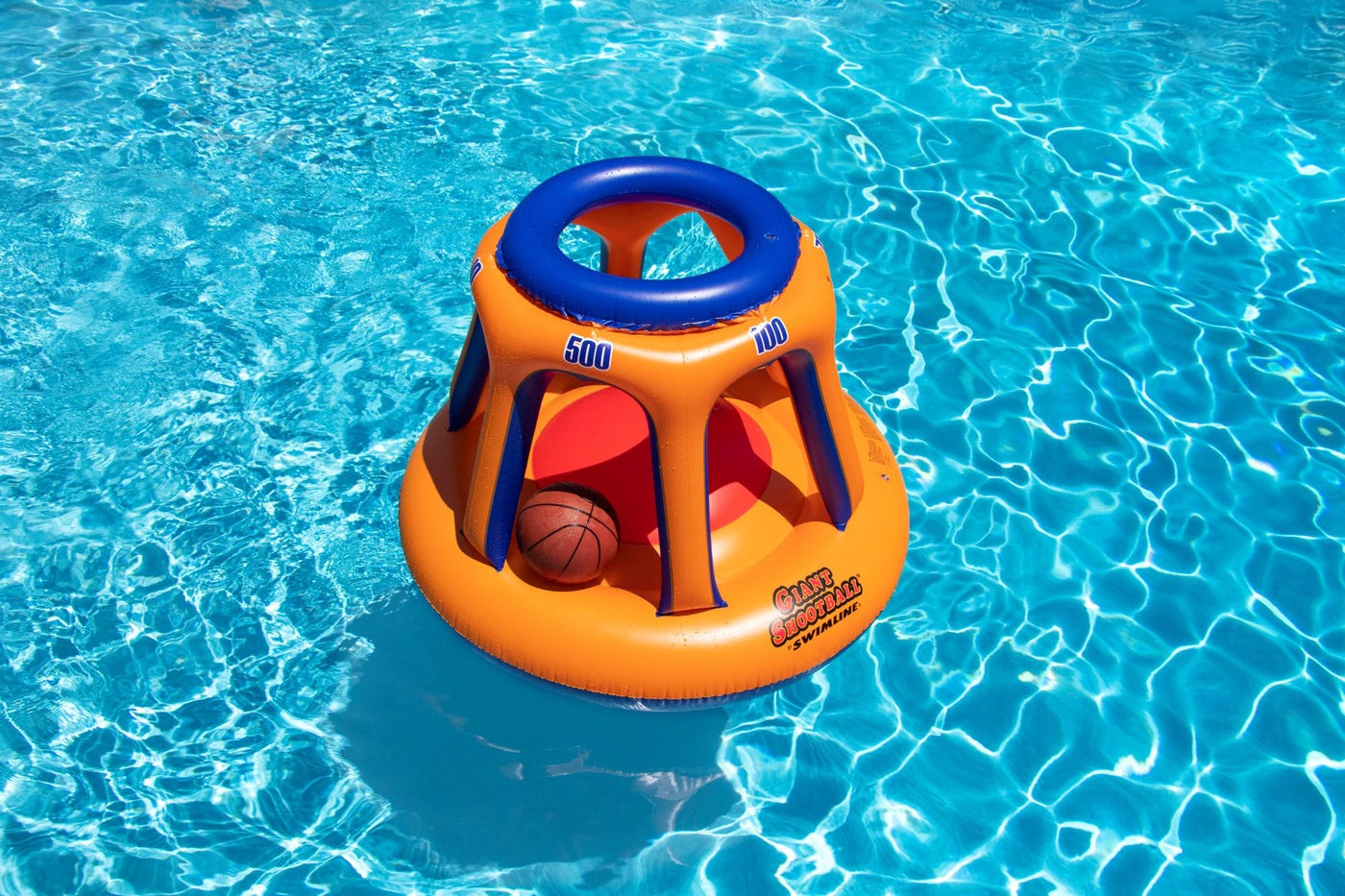  Swim Central Inflatable Giant Shootball Floating Swimming Pool Game - 48