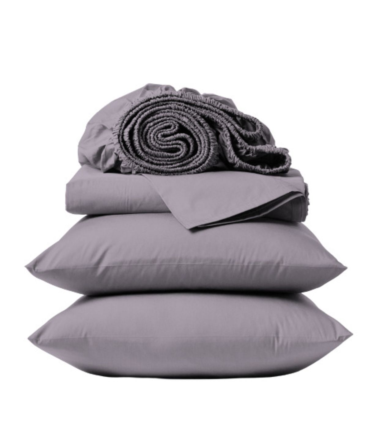  Purity Home Organic Cotton 300 Thread Count Percale Sheet Set Lavender - Lavender - Bonton