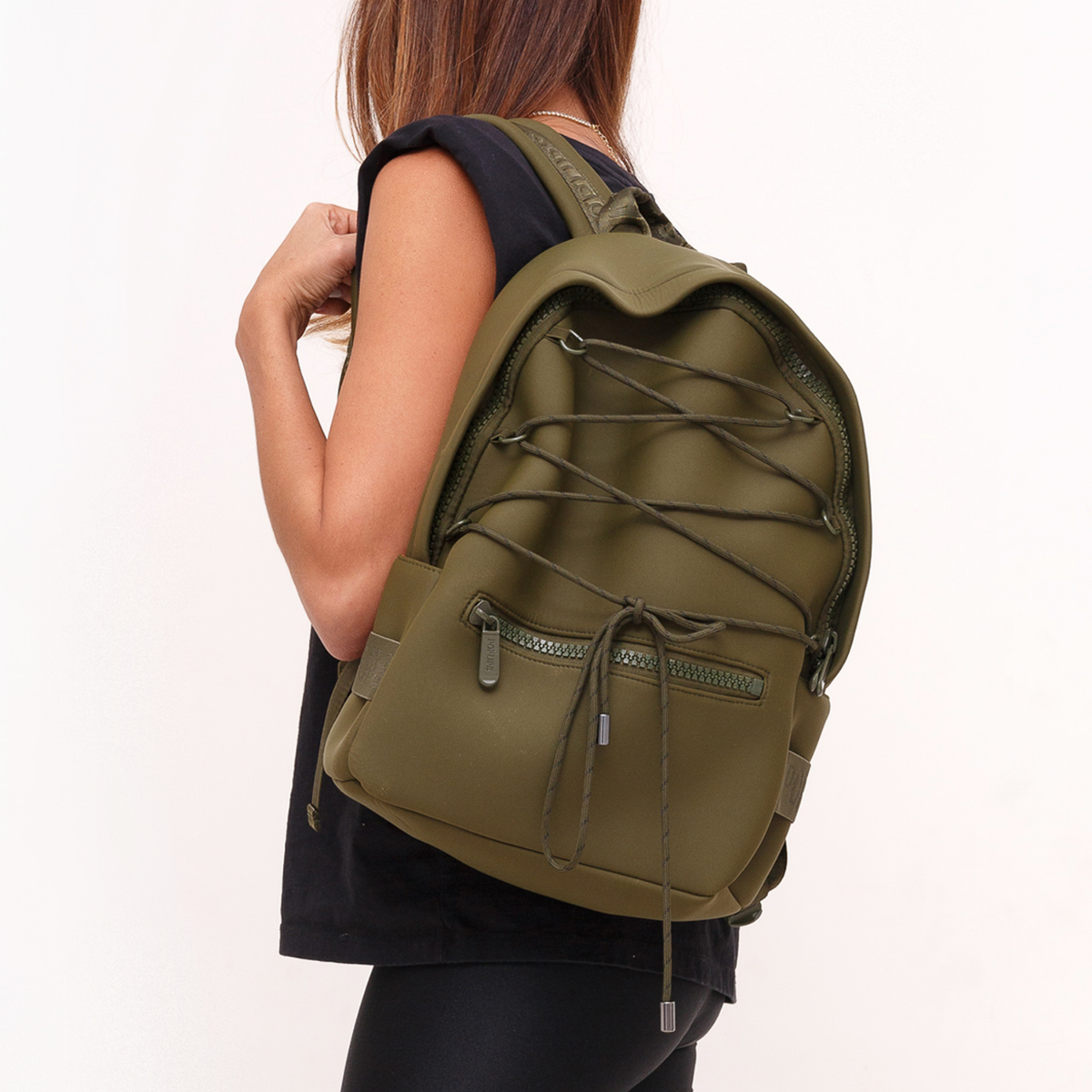  Pop Ups Brand Backpack + Pouch - Safari Green - Default Title - Bonton