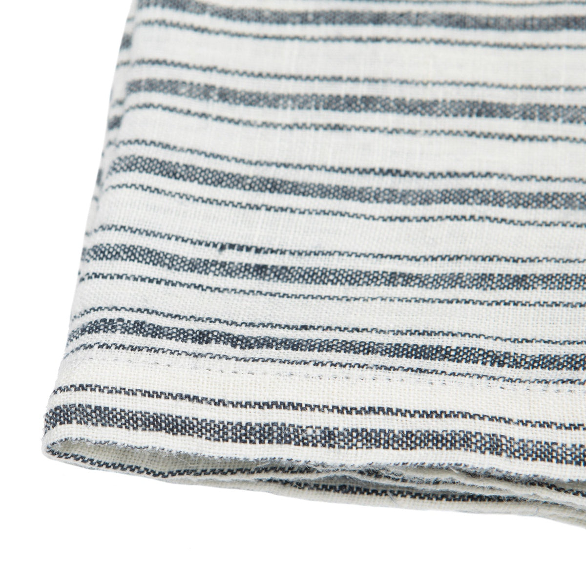  Caravan Boat Stripe Towels, Set of 2 - White & Blue - Bonton