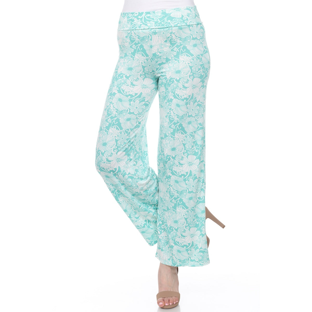  White Mark Floral Paisley Palazzo Pants - XL - Bonton