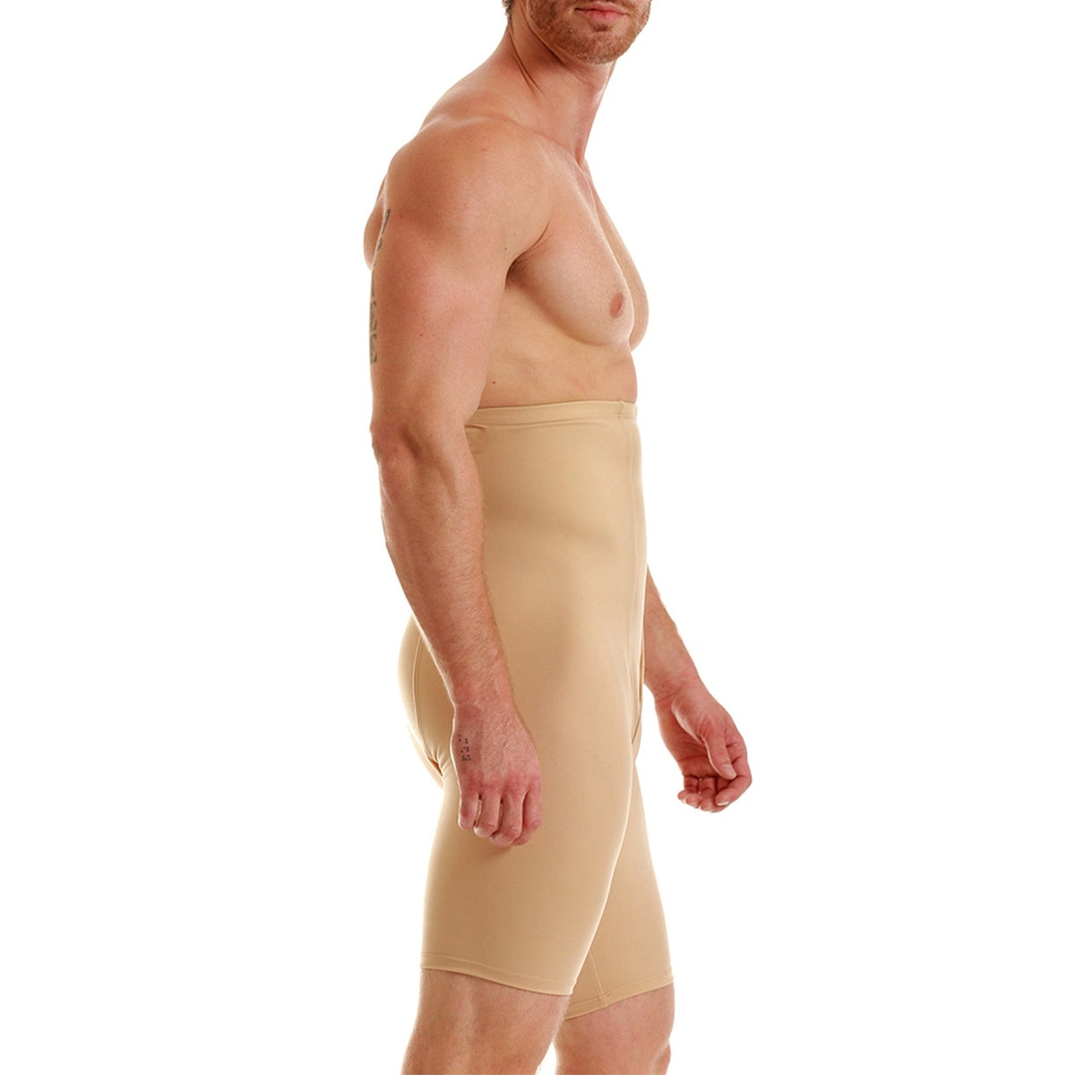  InstantFigure Insta Slim Compression Hi-Waist Undershorts Boxer Brief MS20031 - Black - Bonton