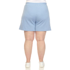 Plus Size Super Soft Drawstring Waistband Sweat Short